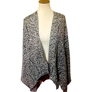 Harve' Bernard Animal Print Shawl (one size fits most)